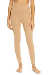 Skims Waffle Leggings In Ochre