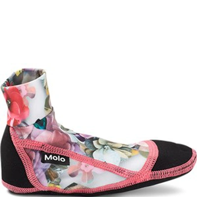 Molo Babies' Sequin Flowers Zabi Swim Shoes In Pink