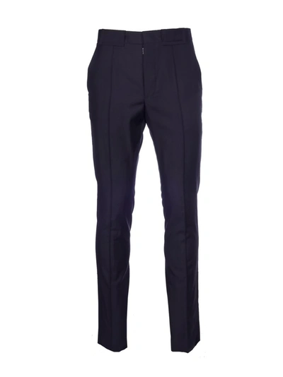 Maison Margiela Slim Tailored Trousers In Blue