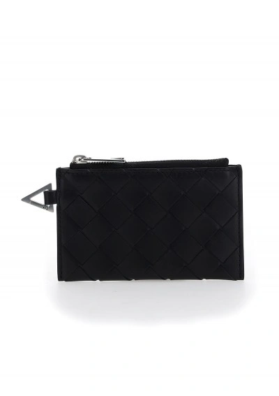 Bottega Veneta Card Holder In Marrone