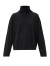 Nili Lotan Cashmere Turtleneck Boyfriend Sweater In Black