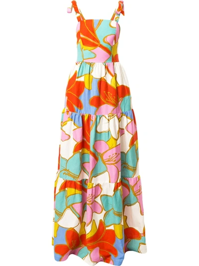 Rebecca Vallance Tirano Print Maxi Dress In Multicolour