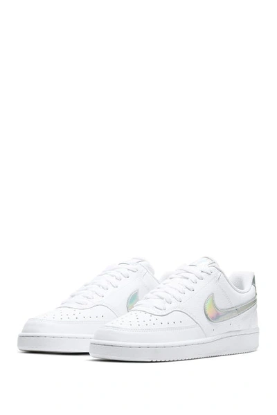 Nike Court Vision Low Sneaker In White/ Multi-color-black