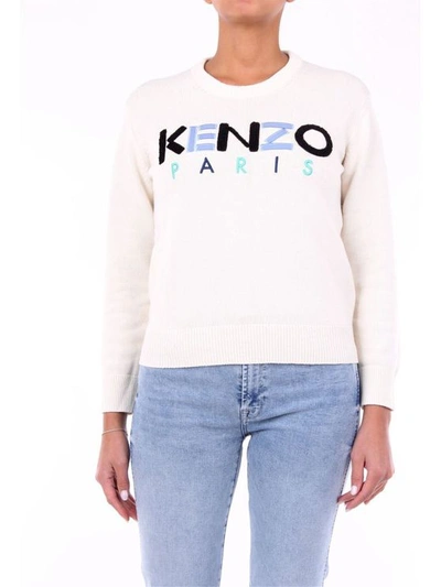 Kenzo Women's 2pu507808ecru Beige Cotton Sweatshirt In Brown