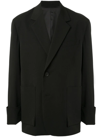 Wooyoungmi Loose-fit One Button Blazer In Black