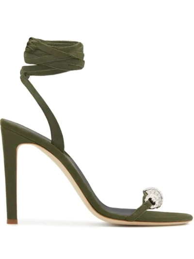 Giuseppe Zanotti Thais 105mm Sandals In Green