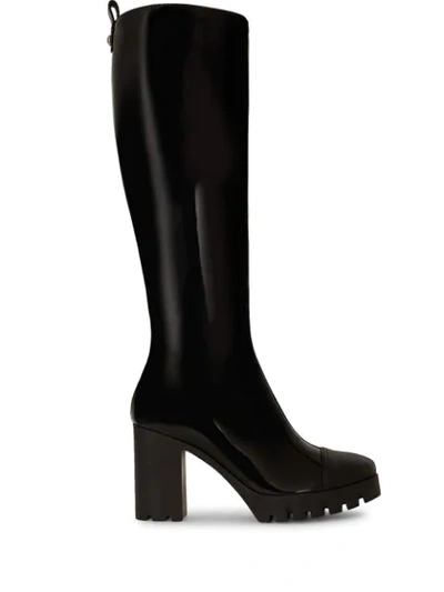 Giuseppe Zanotti Contrasting Toe-cap Boots In Black