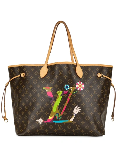 Pre-owned Louis Vuitton 2007  Neverfull Tote Bag In Brown