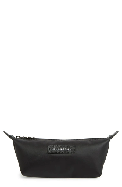 Longchamp Le Pliage Neo Small Cosmetic Case In Black/silver