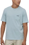 Patagonia Line Logo Ridge Responsibili-tee Pocket T-shirt In Big Sky Blue