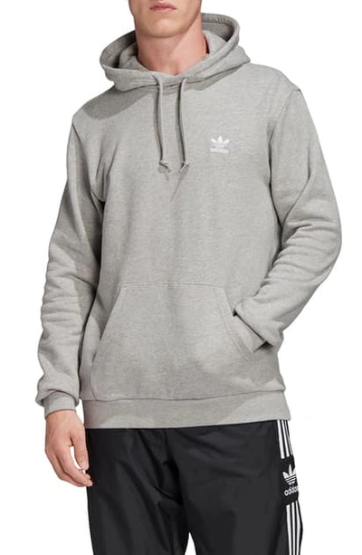 Adidas Originals Essential Pullover Hoodie In Medium Grey Heather