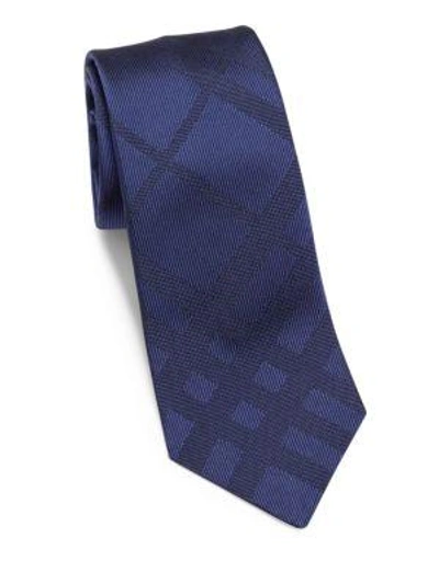 Burberry Manston Silk Tie In Blue
