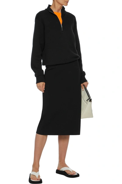 The Row Hariti Stretch-knit Pencil Skirt In Black
