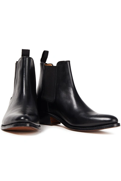 Grenson Maura Leather Ankle Boots In Black