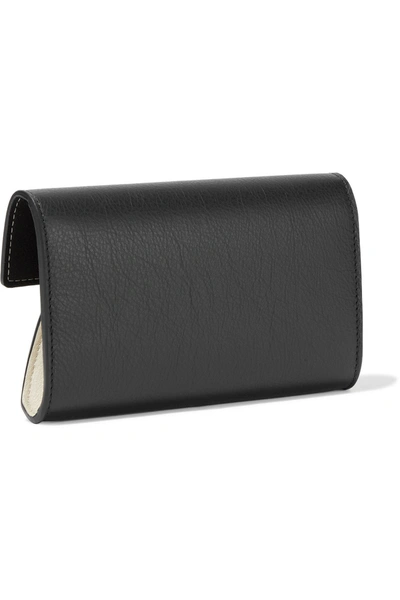 Yuzefi Lolita Color-block Textured-leather Wallet In Black