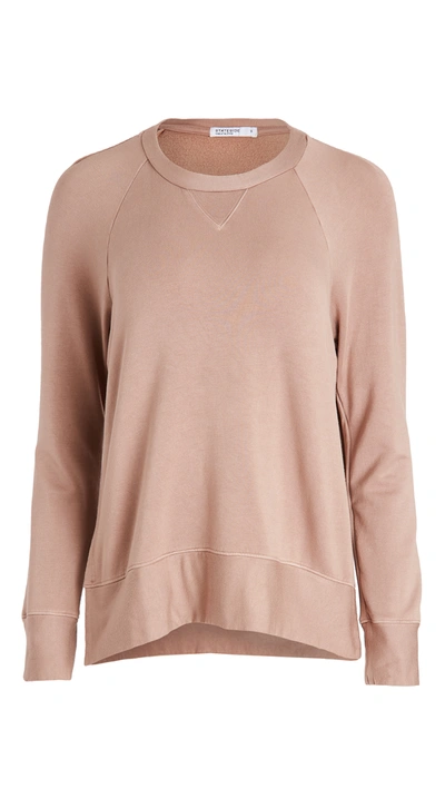 Stateside Modal-blend Fleece Sweatshirt In Mushroom