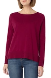 Liverpool Los Angeles Raglan Sleeve Sweater In Raspberry