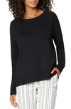 Liverpool Los Angeles Raglan Sleeve Sweater In Black