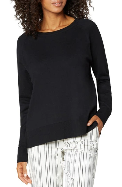 Liverpool Los Angeles Raglan Sleeve Sweater In Black