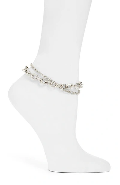 8 Other Reasons Set Of 2 Anklets In Silver