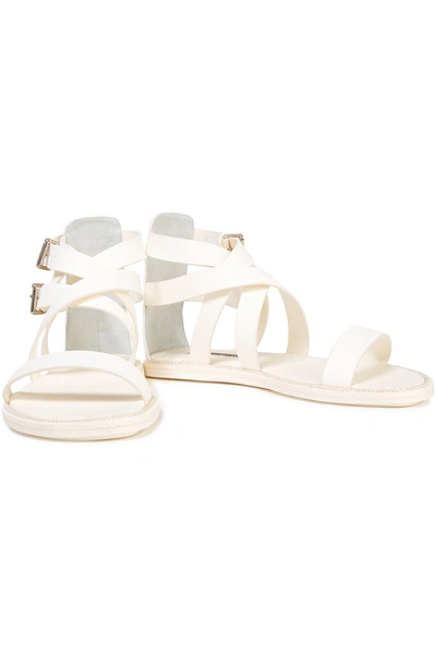 Ann Demeulemeester Leather Sandals In White