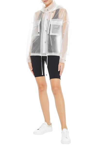 Atm Anthony Thomas Melillo Pvc Hooded Jacket In Metallic