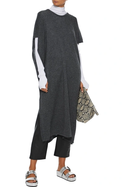 Atm Anthony Thomas Melillo Wool And Cashmere-blend Poncho In Grey