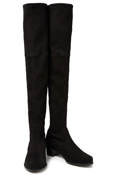 Stuart Weitzman Suede Over-the-knee Boots In Black