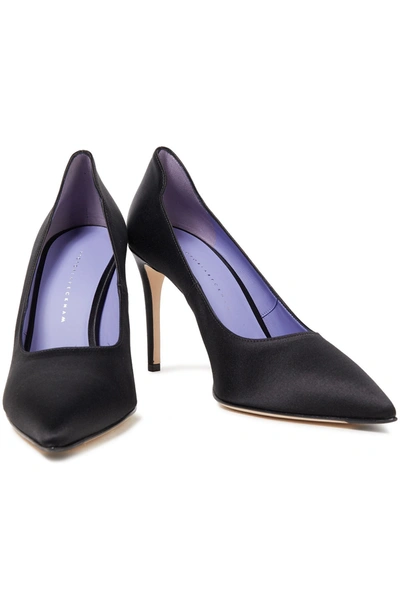 Victoria Beckham Satin Pumps In Black