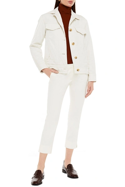 Vince Satin Jacket In White