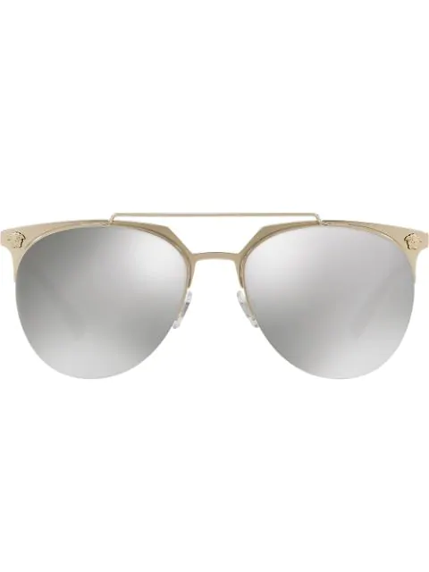versace semi rimless glasses