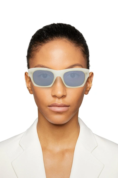Oliver Peoples Isba D-frame Acetate Sunglasses In Off-white