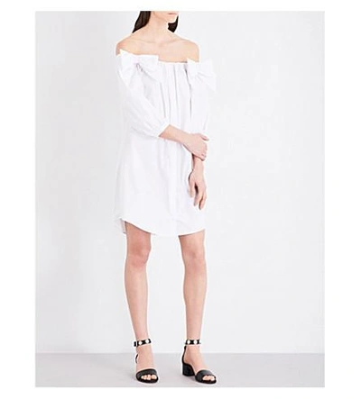 Claudie Pierlot Rome Cotton poplin Dress In Ecru ModeSens