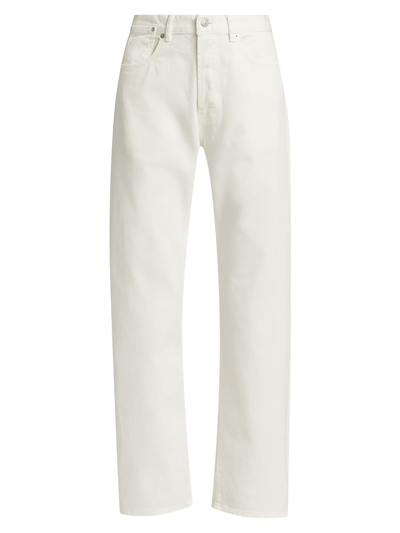 Dries Van Noten High-rise Straight-leg Jeans In White