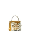 Tory Burch Lee Radziwill Petite Double Bag In Optic White