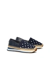 Tory Burch Printed Daisy Slip-on Sneaker In Navy Classic Dot/perfect Navy