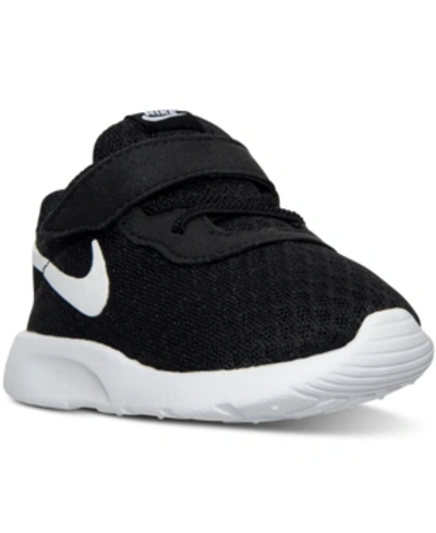 Nike Toddler Tanjun Casual Sneakers From Finish Line In Black, White