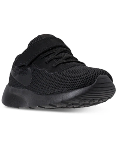 Nike Toddler Tanjun Casual Sneakers From Finish Line In Black