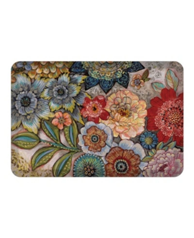 Laural Home Boho Bouqet Kitchen Mat In Multi