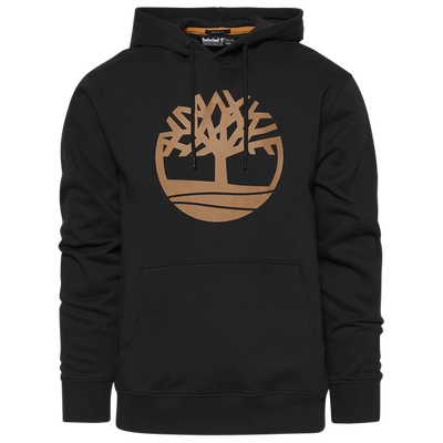 Timberland Men's Core Regular-fit Logo Hoodie In Black/wheat Boot