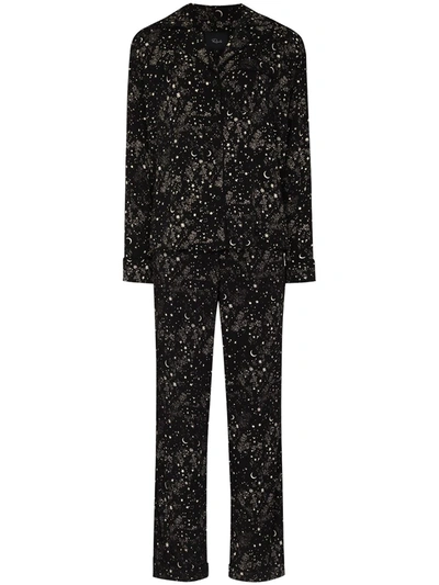 Rails Clara Night Star Pyjamas In Black