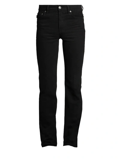 Balenciaga Men's Five-pocket Fitted Jeans In Pitch Black