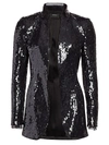 Akris Women's Sequin Blazer Jacket In Black