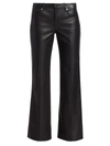 Alexander Wang Women's Leather Bootcut Flare Pants In Black