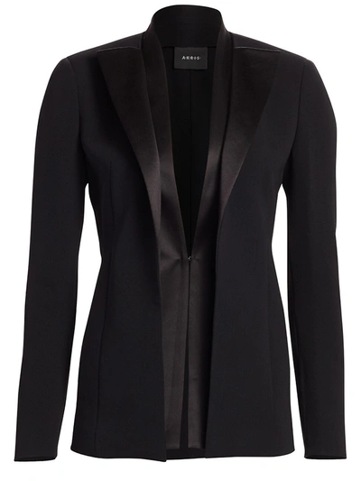 Akris Women's Delaney Double-lapel Jacket In Black