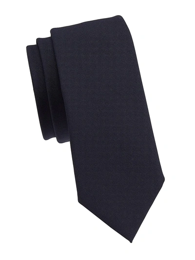 Brunello Cucinelli Men's Solid Wool Tie In Navy