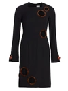 Burberry Women's Silk-blend Cutout Sheath Dress In Black