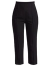 Khaite Women's Bridget Cropped Trousers In Black