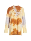 Free People Be Free Tie-dye Sweatshirt In Lilac Wood