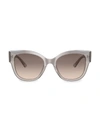 Prada 54mm Two-tone Pillow Sunglasses In Brown